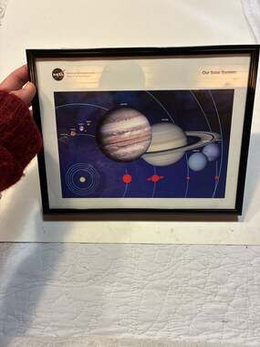 NASA Our Solar System Educational Framed Wall Art Poster